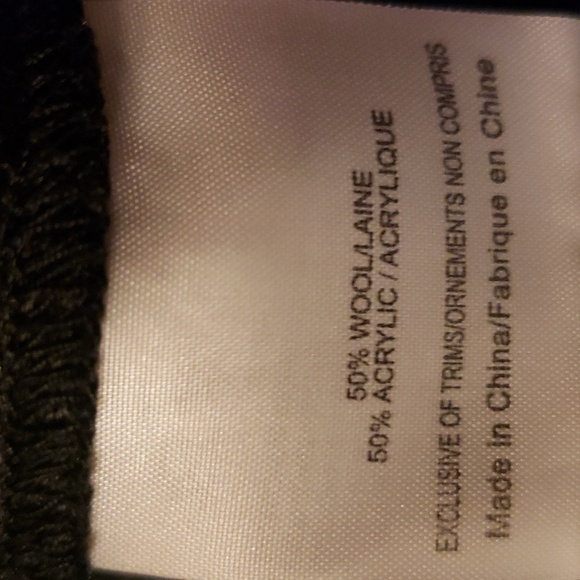 Tory Burch Black/gray Wool Straight Leg Dress Career Work Pants - Picture 6 of 9